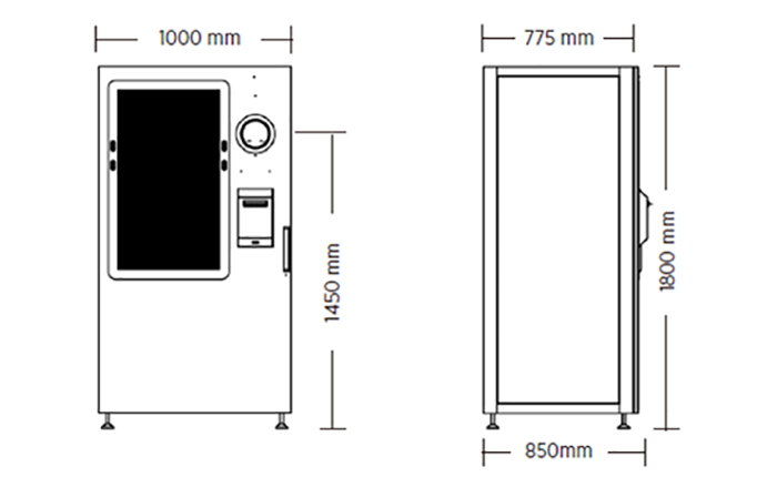 YC301 recycle bottle vending machine