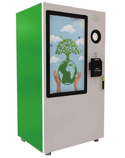 Touch screen reverse vending machine